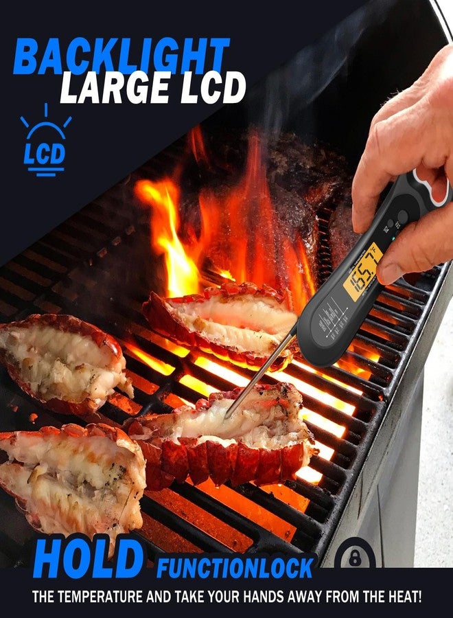 Biison Meat Thermometer Digital, Instant Read Meat Thermometer for Grill and Cooking, with Bottle Opener, Backlight & Calibration Food Thermometer, Kitchen Gadgets for BBQ, Turkey, Candy, Liquids - Image 5